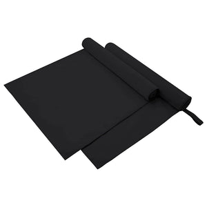 Vidaxl sporthanddoeken 2 pcs zwart 180 x 90 cm polyester en polyamide