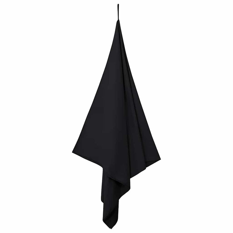 ギャラリービューアに画像をロードする, Vidaxl sporthanddoeken 2 pcs zwart 200 x 100 cm polyester en polyamide
