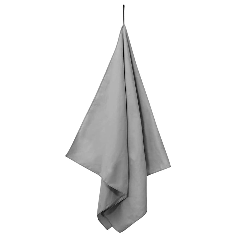 Afbeelding laden in galerijviewer, Vidaxl sporthanddoeken 2 pcs donkergrijs 140 x 70 cm
