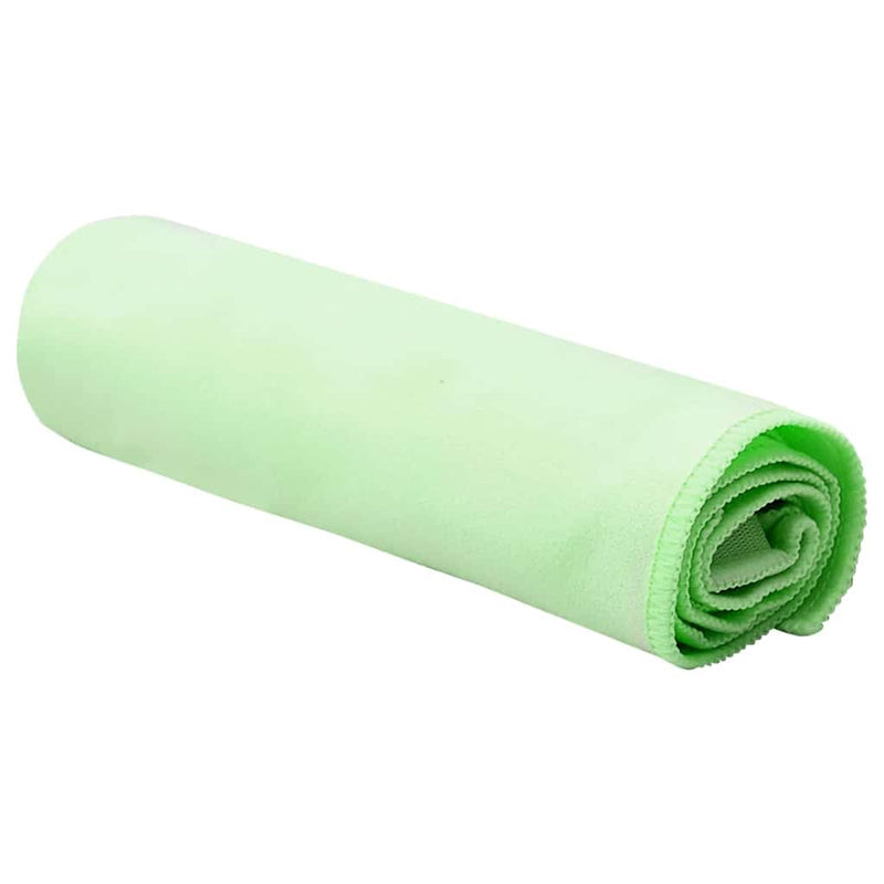 Afbeelding laden in galerijviewer, Vidaxl sporthanddoeken 2 pcs groen 50 x 30 cm polyester en polyamide
