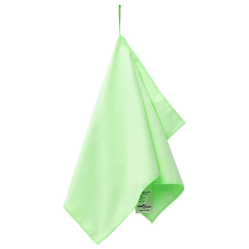 Afbeelding laden in galerijviewer, Vidaxl sporthanddoeken 2 pcs groen 50 x 30 cm polyester en polyamide
