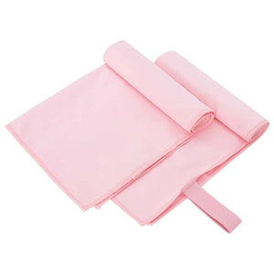 Vidaxl sporthanddoeken 2 pcs roze 50 x 30 cm polyester en polyamide