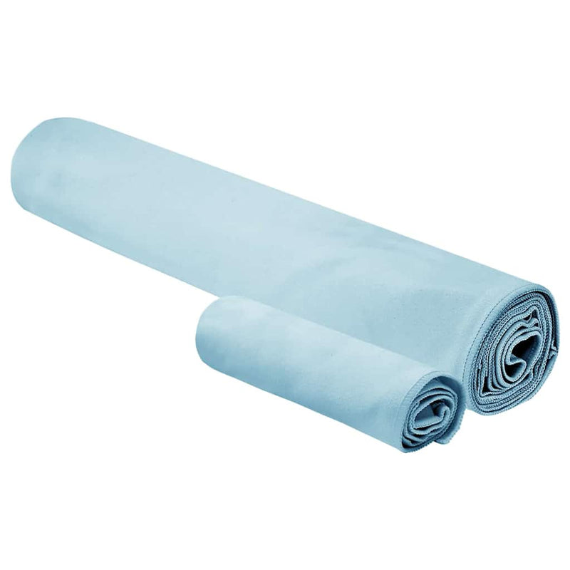 ギャラリービューアに画像をロードする, Vidaxl set van sporthanddoeken 2 pcs blauw stof
