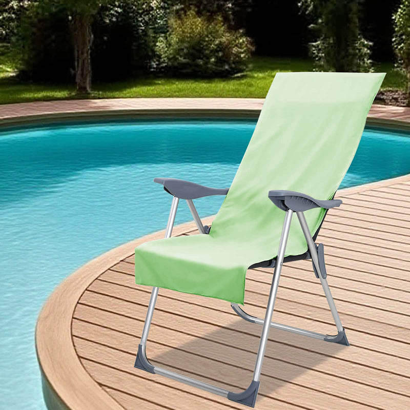 ギャラリービューアに画像をロードする, Vidaxl buiten stoel handdoeken 2 pcs groen 130 x 60 cm
