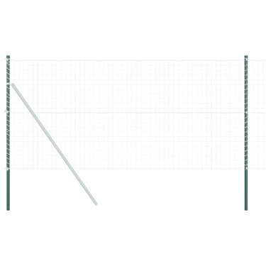Vidaxl afrasteringspaal 2 pcs groen poedergecoat staal