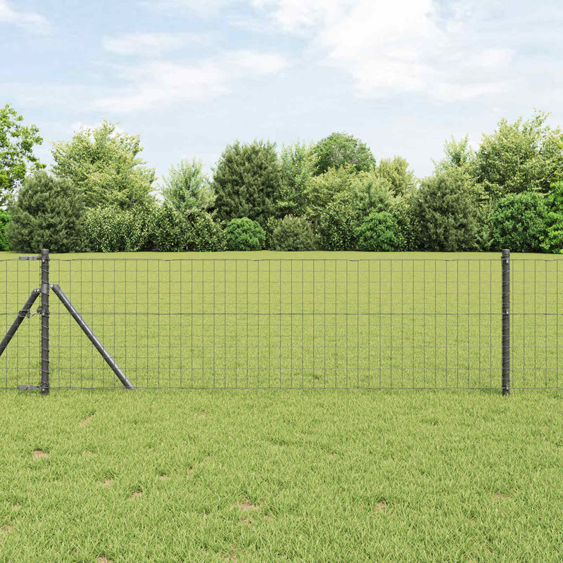 Afbeelding laden in galerijviewer, Vidaxl afrasteringspaal 12 pcs grijs 60 cm poedergecoat staal

