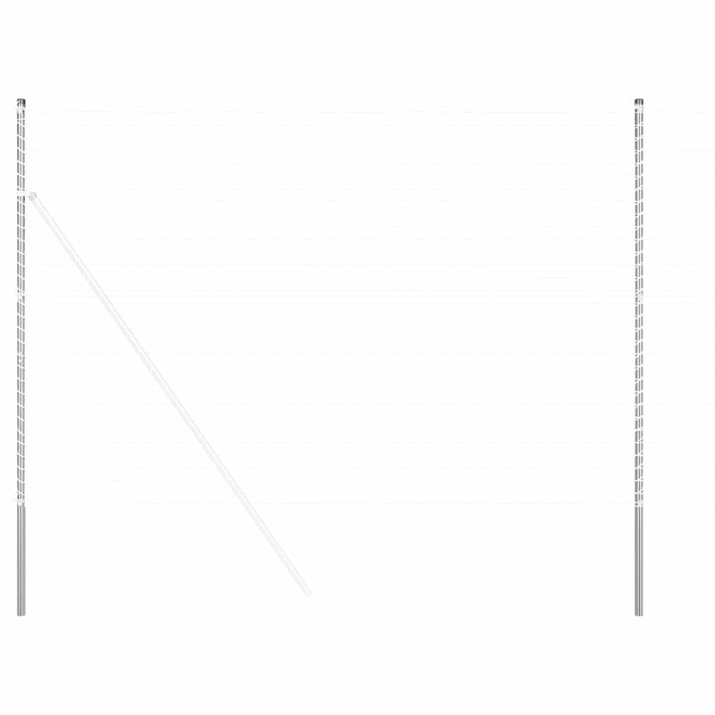 Afbeelding laden in galerijviewer, Vidaxl afrasteringspaal 12 pcs zilver poedergecoat staal
