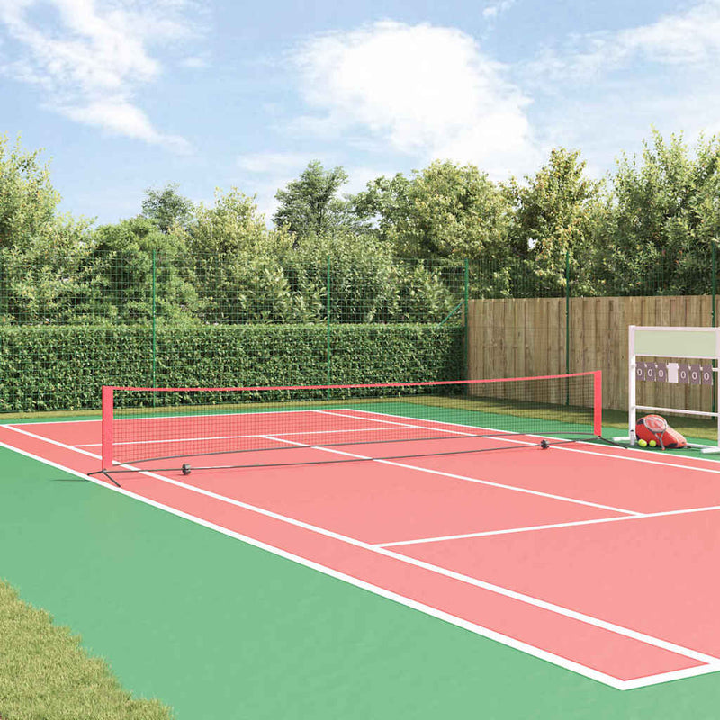 ギャラリービューアに画像をロードする, Vidaxl tennisnet zwart en rood 595 x 90,5 x 87 cm polyester

