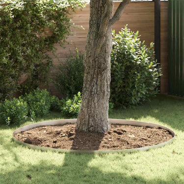 Vidaxl tuinrand zilver 450 x 0.05 x 15 cm roestvrij staal