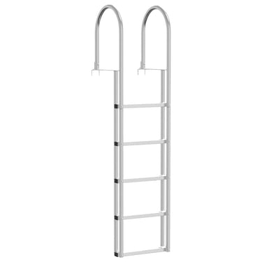 Vidaxl 5-treden haventrap zilver 45 ×11,5 ×190 cm aluminium