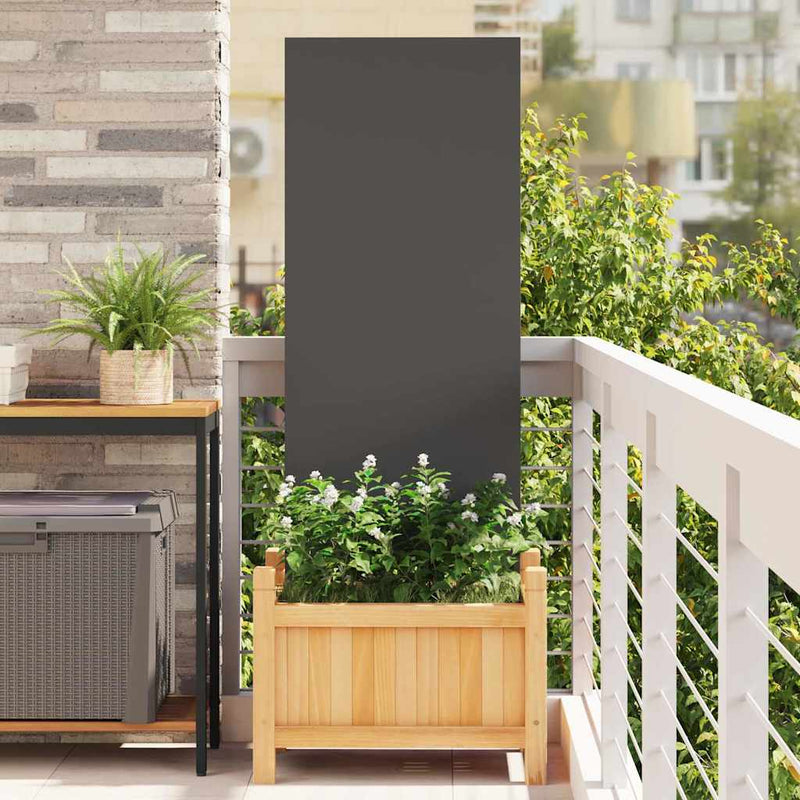 Afbeelding laden in galerijviewer, Vidaxl tuin privacy screen zwart 50 x 140 cm koudgewalst staal
