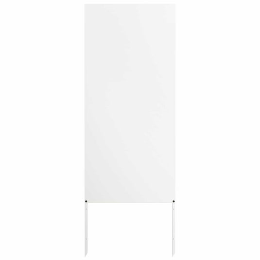 Vidaxl tuin privacy screen fretwerk wit 50 x 140 cm koudgewalst staal