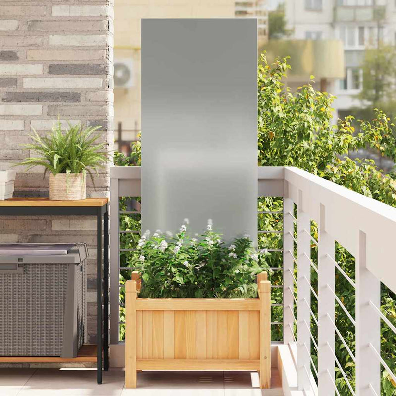 Afbeelding laden in galerijviewer, Vidaxl tuin privacy screen zilver 50 x 140 cm gegalvaniseerd staal
