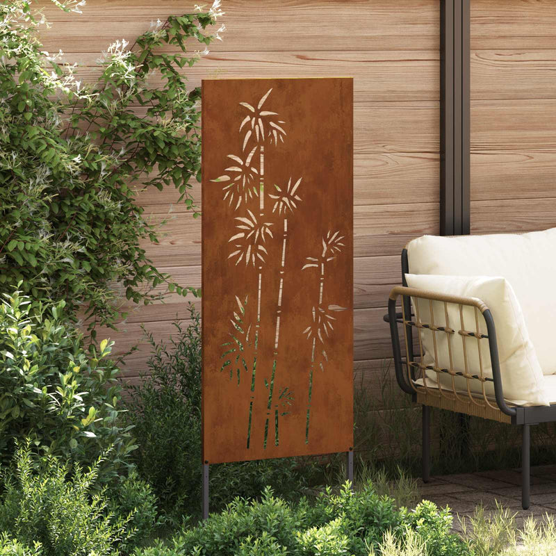 ギャラリービューアに画像をロードする, Vidaxl tuin privacy screen bloemen roestig 50 x 140 cm cortenstaal

