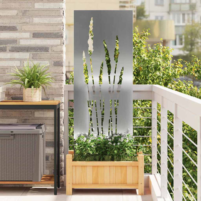Afbeelding laden in galerijviewer, Vidaxl tuin privacy screen zilver 50 x 140 cm gegalvaniseerd staal
