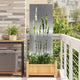 Vidaxl tuin privacy screen zilver 50 x 140 cm gegalvaniseerd staal