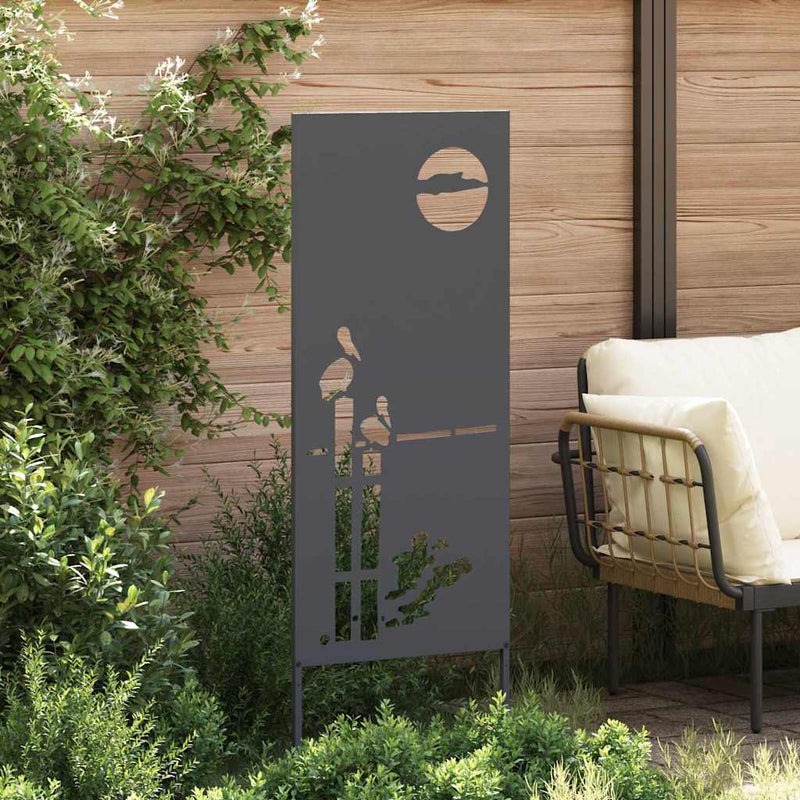 Afbeelding laden in galerijviewer, Vidaxl tuin privacy screen antraciet 50 x 140 cm koudgewalst staal
