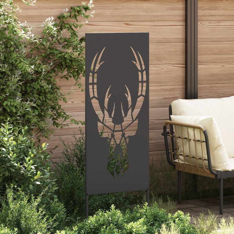 Afbeelding laden in galerijviewer, Vidaxl tuin privacy screen zwart 50 x 140 cm koudgewalst staal
