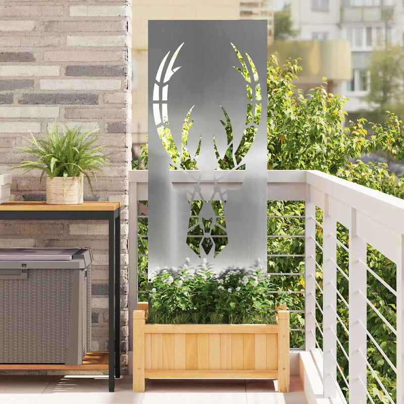 Chargez l'image dans la visionneuse de la galerie, Vidaxl tuin privacy screen zilver 50 x 140 cm gegalvaniseerd staal
