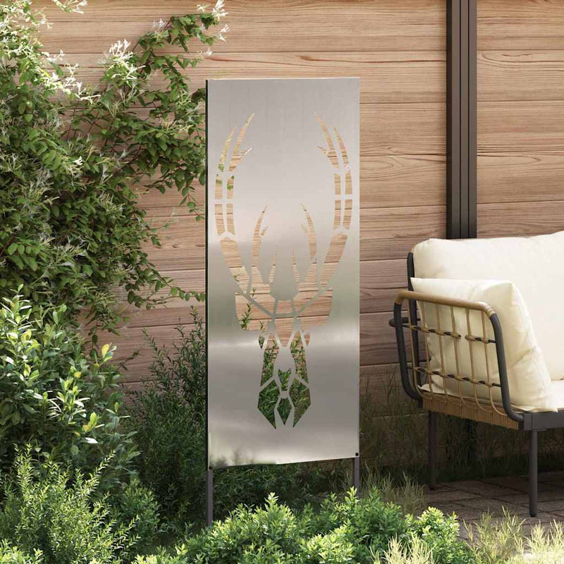 Chargez l'image dans la visionneuse de la galerie, Vidaxl tuin privacy screen zilver 50 x 140 cm gegalvaniseerd staal
