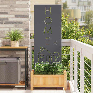 Vidaxl tuin privacy screen antraciet 50 x 140 cm koudgewalst staal