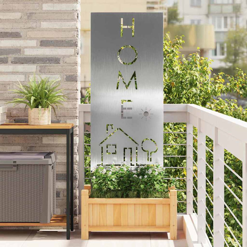 Chargez l'image dans la visionneuse de la galerie, Vidaxl tuin privacy screen fretwerk zilver 50 x 140 cm roestvrij staal
