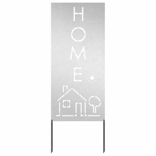 Vidaxl tuin privacy screen fretwerk zilver 50 x 140 cm roestvrij staal
