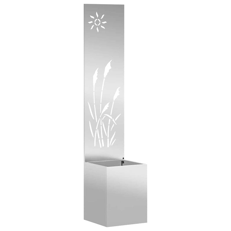 Afbeelding laden in galerijviewer, Vidaxl tuin privacy screen zilver 32 x 140 cm gegalvaniseerd staal
