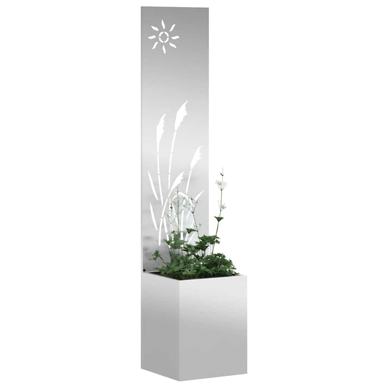 Afbeelding laden in galerijviewer, Vidaxl tuin privacy screen zilver 32 x 140 cm gegalvaniseerd staal
