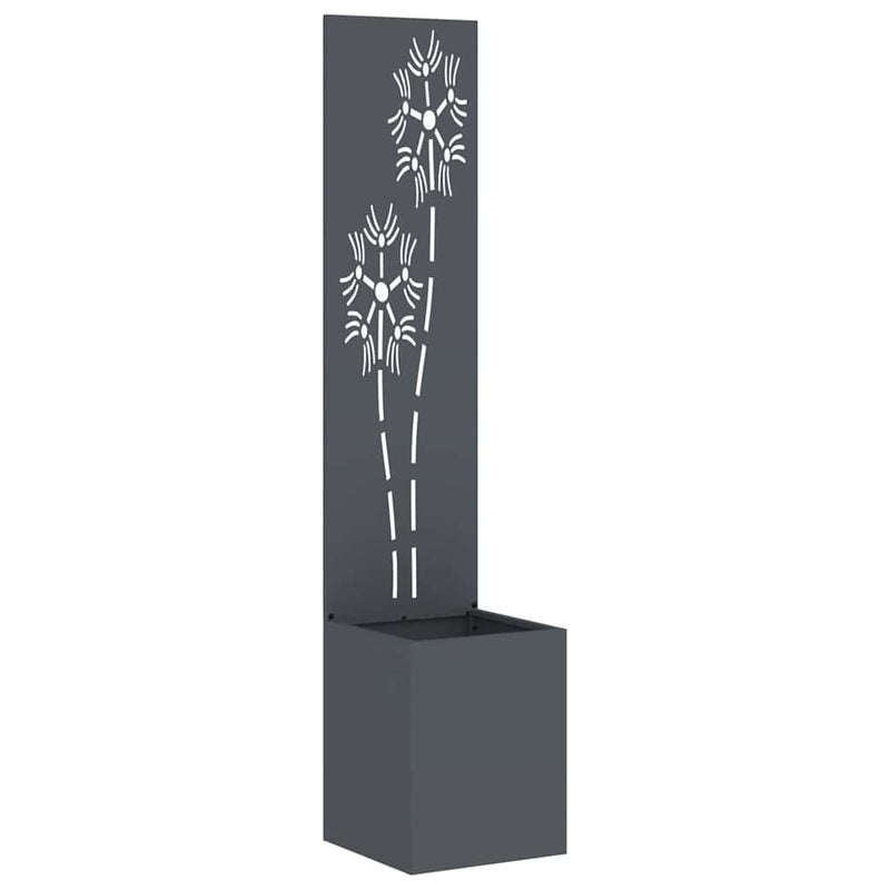 Afbeelding laden in galerijviewer, Vidaxl tuin privacy screen antraciet 32 x 140 cm koudgewalst staal

