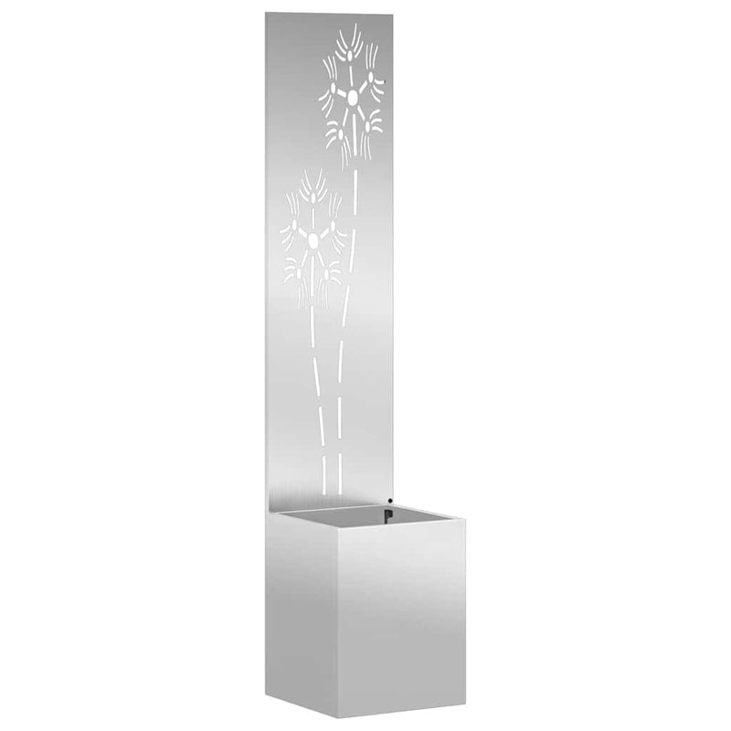 Afbeelding laden in galerijviewer, Vidaxl tuin privacy screen zilver 32 x 140 cm gegalvaniseerd staal
