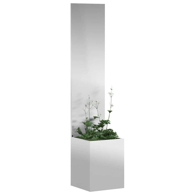 Afbeelding laden in galerijviewer, Vidaxl tuin privacy screen zilver 32 x 140 cm gegalvaniseerd staal
