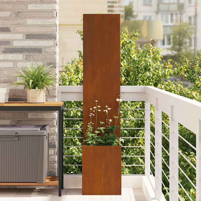 Afbeelding laden in galerijviewer, Vidaxl tuin privacy screen roestig 50 x 32 x 150 cm cortenstaal
