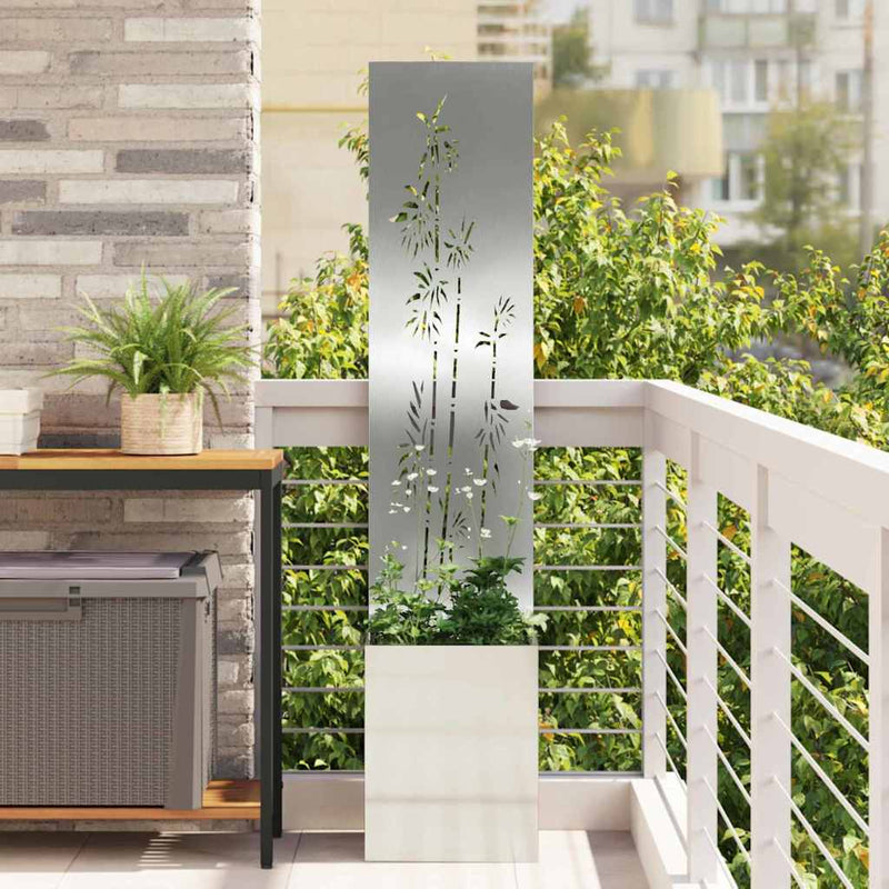 Afbeelding laden in galerijviewer, Vidaxl tuin privacy screen zilver 32 x 140 cm gegalvaniseerd staal
