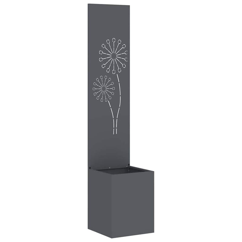 ギャラリービューアに画像をロードする, Vidaxl tuin privacy screen antraciet 32 x 140 cm koudgewalst staal
