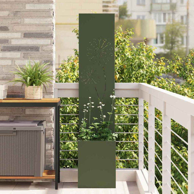ギャラリービューアに画像をロードする, Vidaxl tuin privacy screen olijfgroen 32 x 140 cm koudgewalst staal
