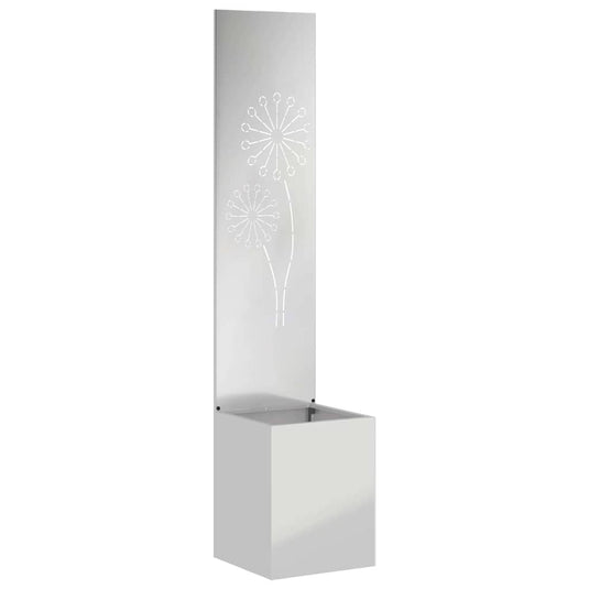 Vidaxl tuin privacy screen zilver 32 x 140 cm gegalvaniseerd staal