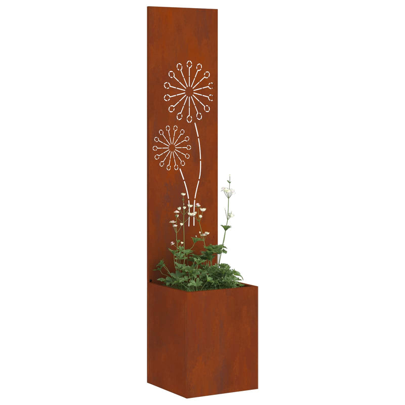Afbeelding laden in galerijviewer, Vidaxl tuin privacy screen roestig 32 x 32 x 150 cm cortenstaal

