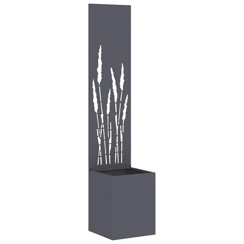 ギャラリービューアに画像をロードする, Vidaxl tuin privacy screen antraciet 32 x 140 cm koudgewalst staal
