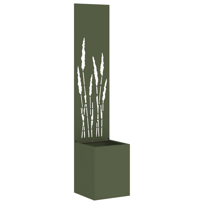 ギャラリービューアに画像をロードする, Vidaxl tuin privacy screen olijfgroen 32 x 140 cm koudgewalst staal
