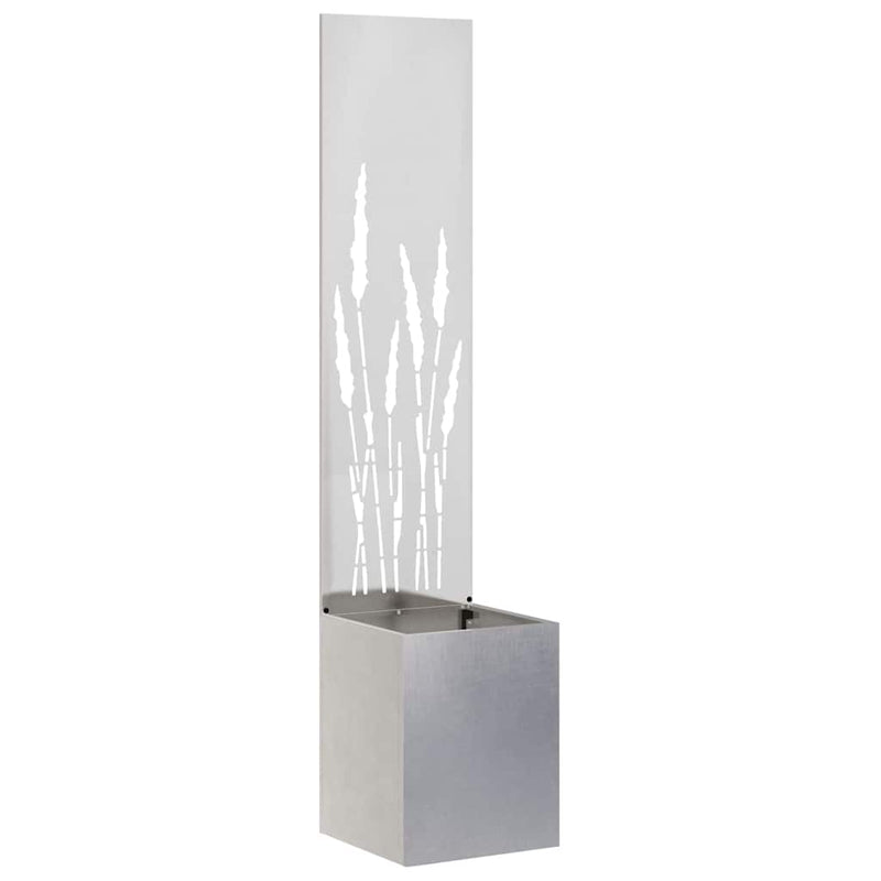 ギャラリービューアに画像をロードする, Vidaxl tuin privacy screen fretwerk zilver 32 x 140 cm roestvrij staal
