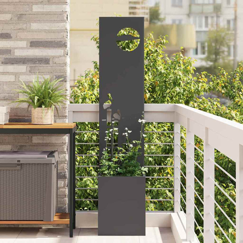 ギャラリービューアに画像をロードする, Vidaxl tuin privacy screen zwart 32 x 140 cm koudgewalst staal
