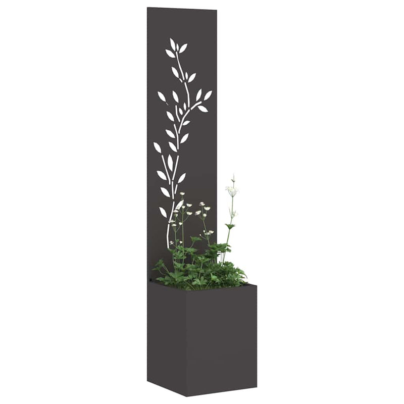 ギャラリービューアに画像をロードする, Vidaxl tuin privacy screen zwart 32 x 32 x 150 cm koudgewalst staal
