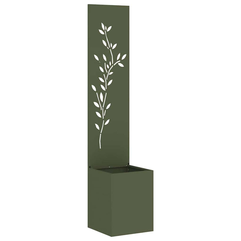 ギャラリービューアに画像をロードする, Vidaxl tuin privacy screen bloemen olijfgroen 32 x 32 x 150 cm
