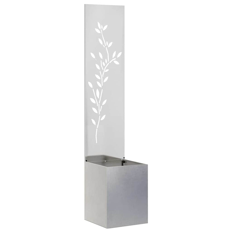 ギャラリービューアに画像をロードする, Vidaxl tuin privacy screen zilver 32 x 32 x 150 cm roestvrij staal
