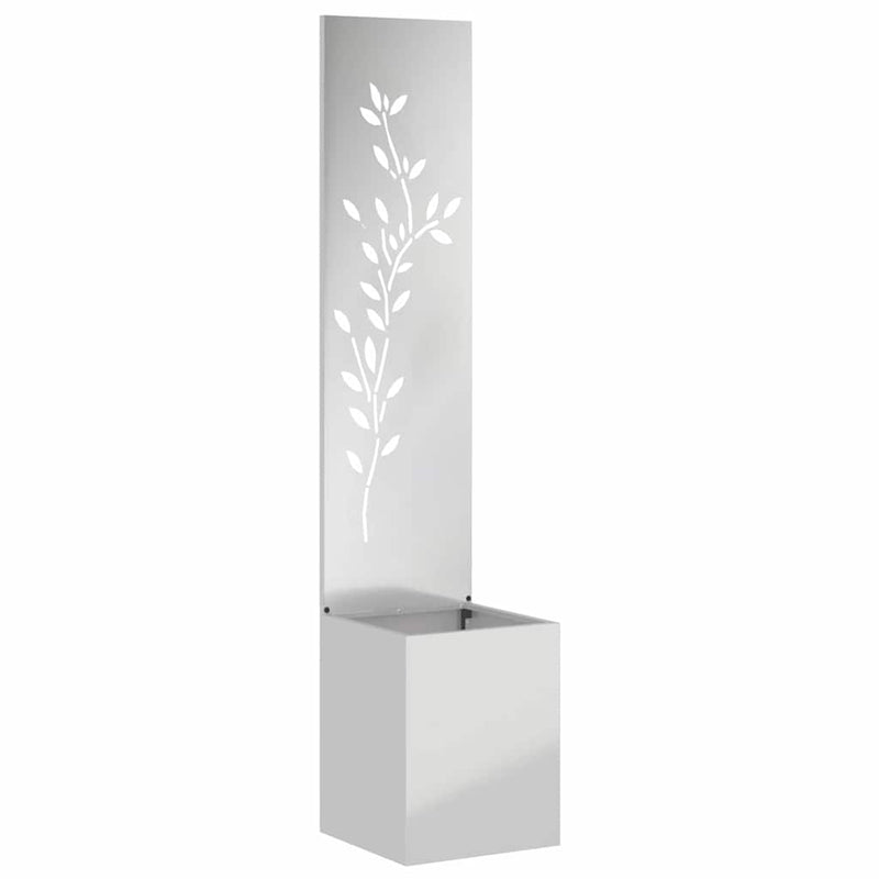 ギャラリービューアに画像をロードする, Vidaxl tuin privacy screen bloemen zilver 32 x 32 x 150 cm
