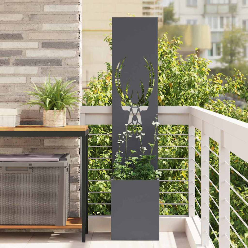 Chargez l'image dans la visionneuse de la galerie, Vidaxl tuin privacy screen dierenprint antraciet 32 x 32 x 150 cm
