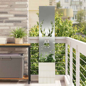 Vidaxl tuin privacy screen dierenprint zilver 32 x 32 x 150 cm