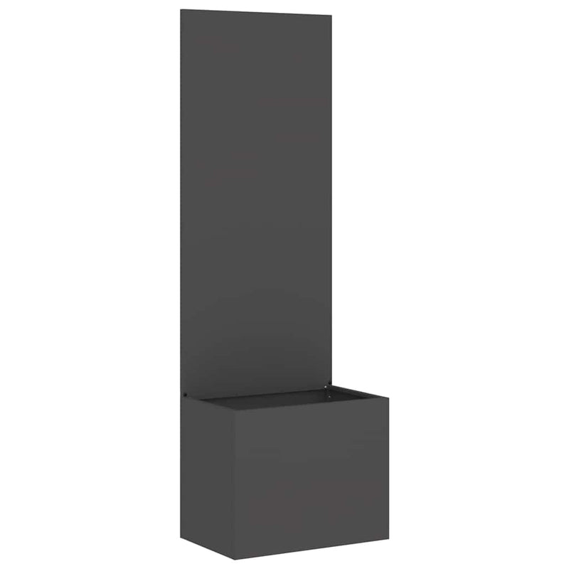 Afbeelding laden in galerijviewer, Vidaxl tuin privacy screen zwart 50 x 140 cm koudgewalst staal
