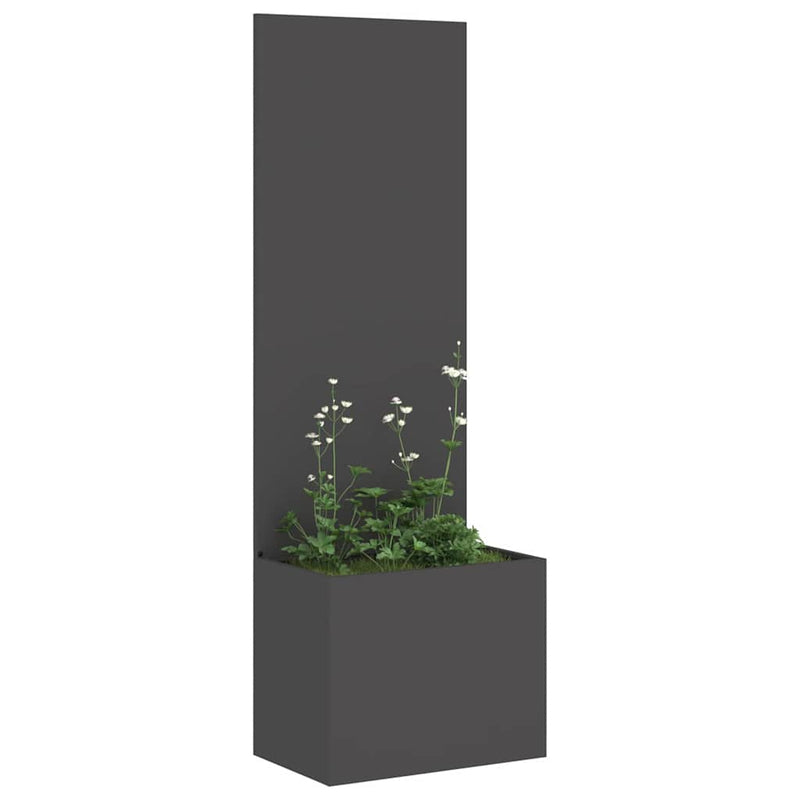 Afbeelding laden in galerijviewer, Vidaxl tuin privacy screen zwart 50 x 140 cm koudgewalst staal

